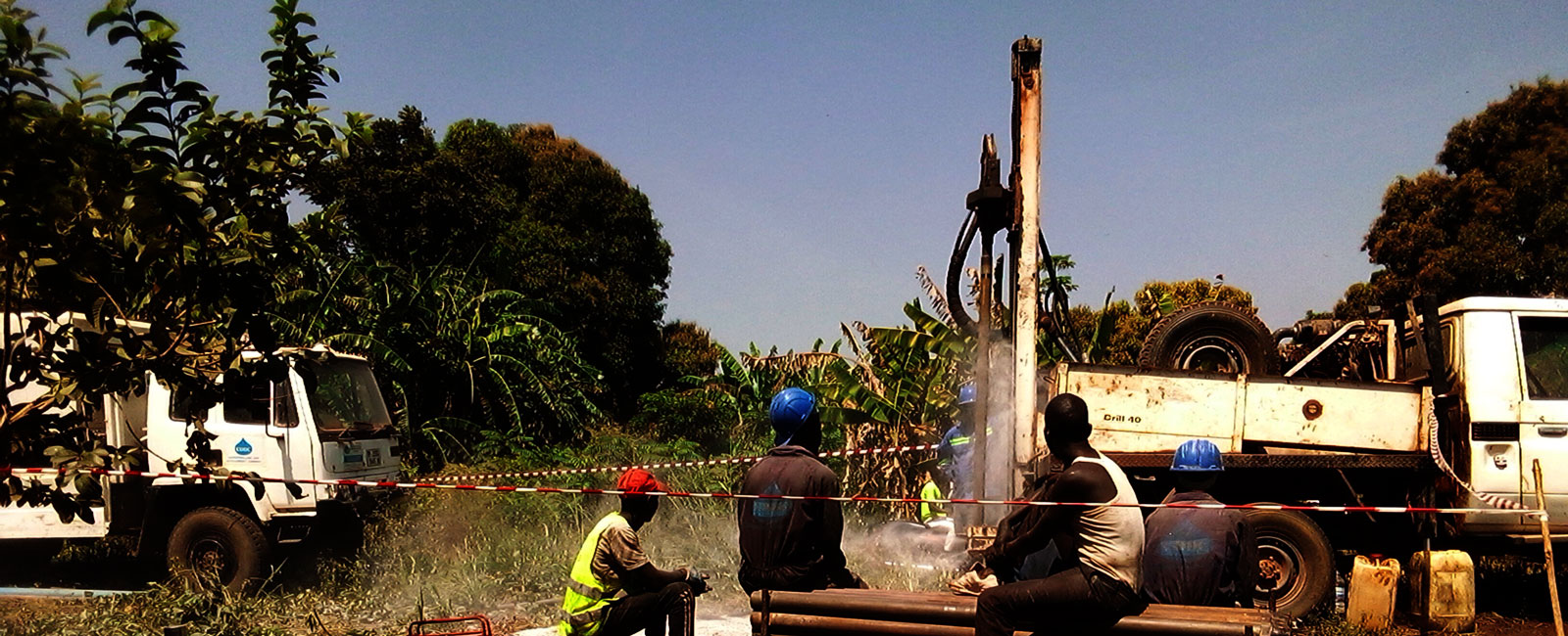 drilling a new borehole